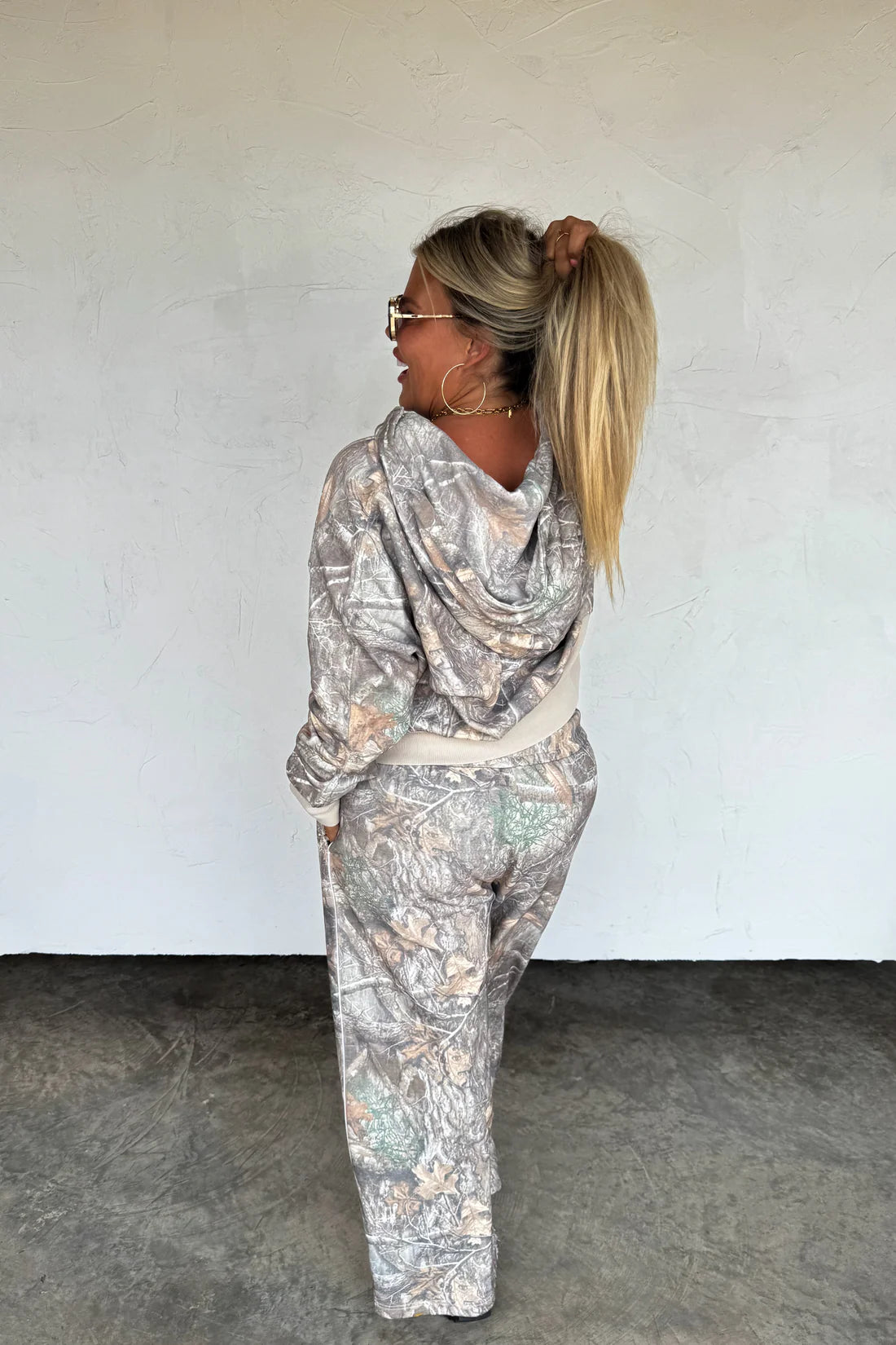 Camo Wide Leg Sweatpants