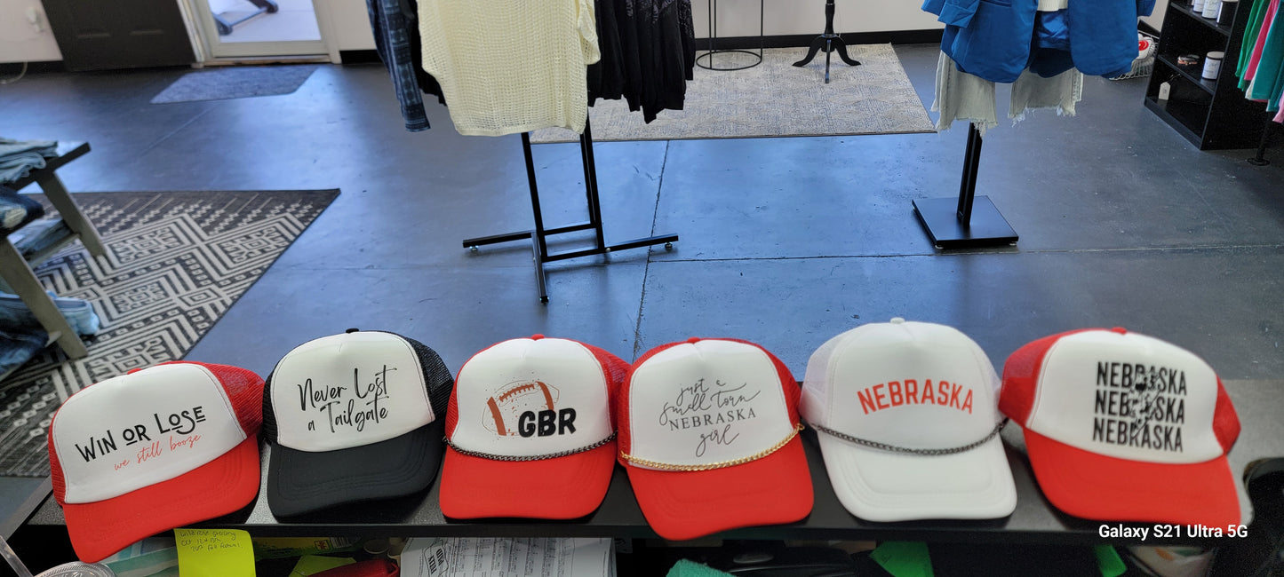 Nebraska Trucker hats