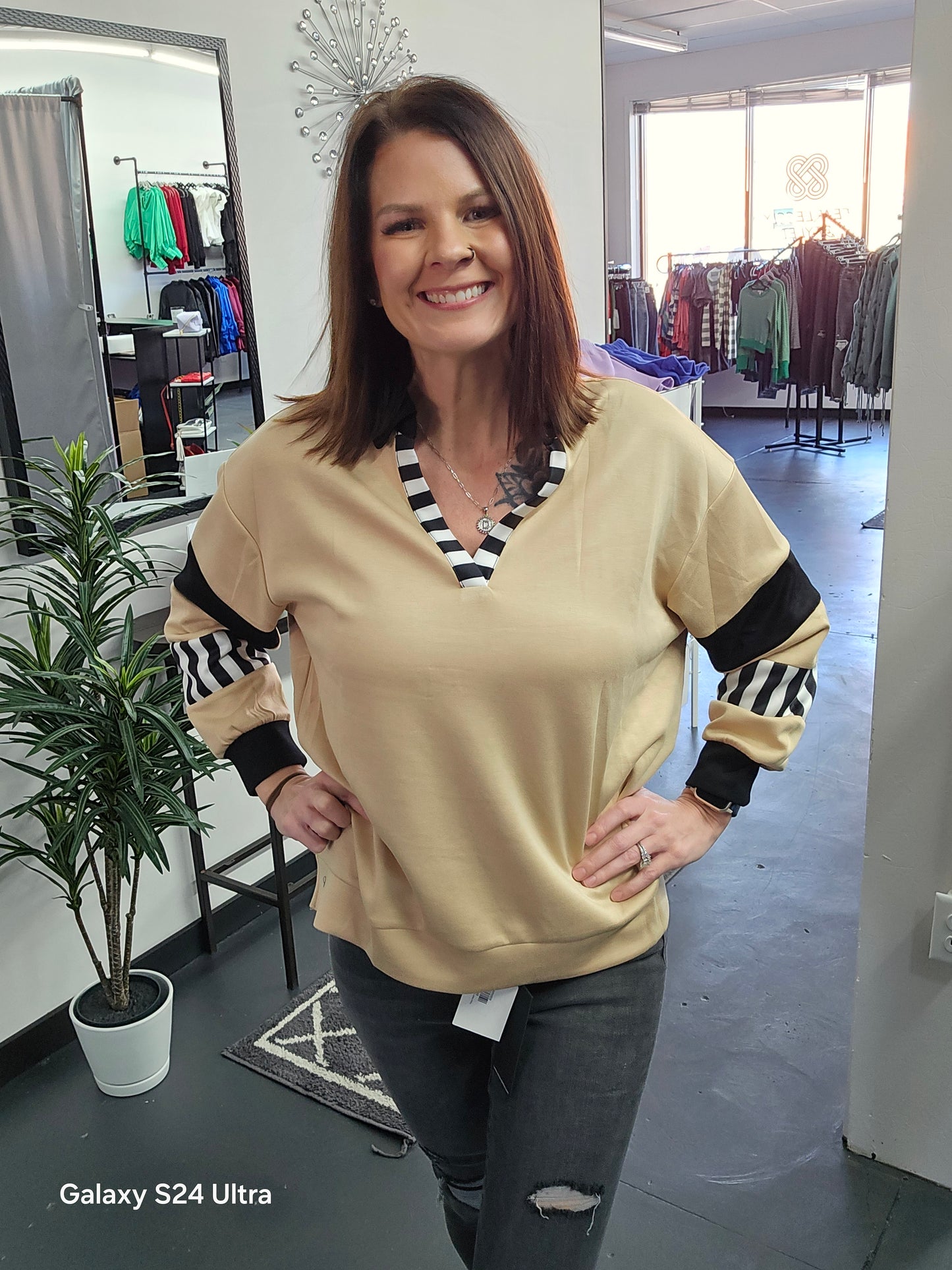 Wesley Colorblock top