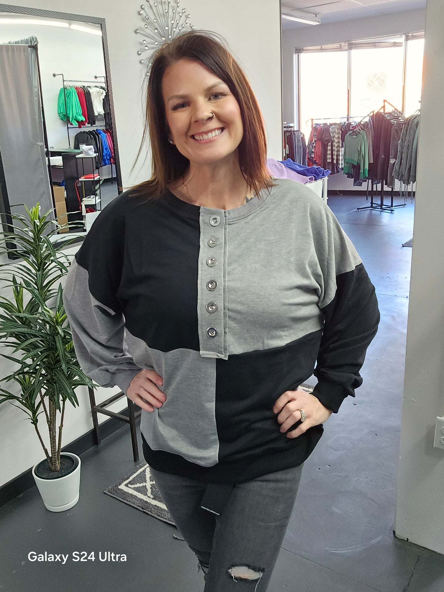 Baker Color Block Top