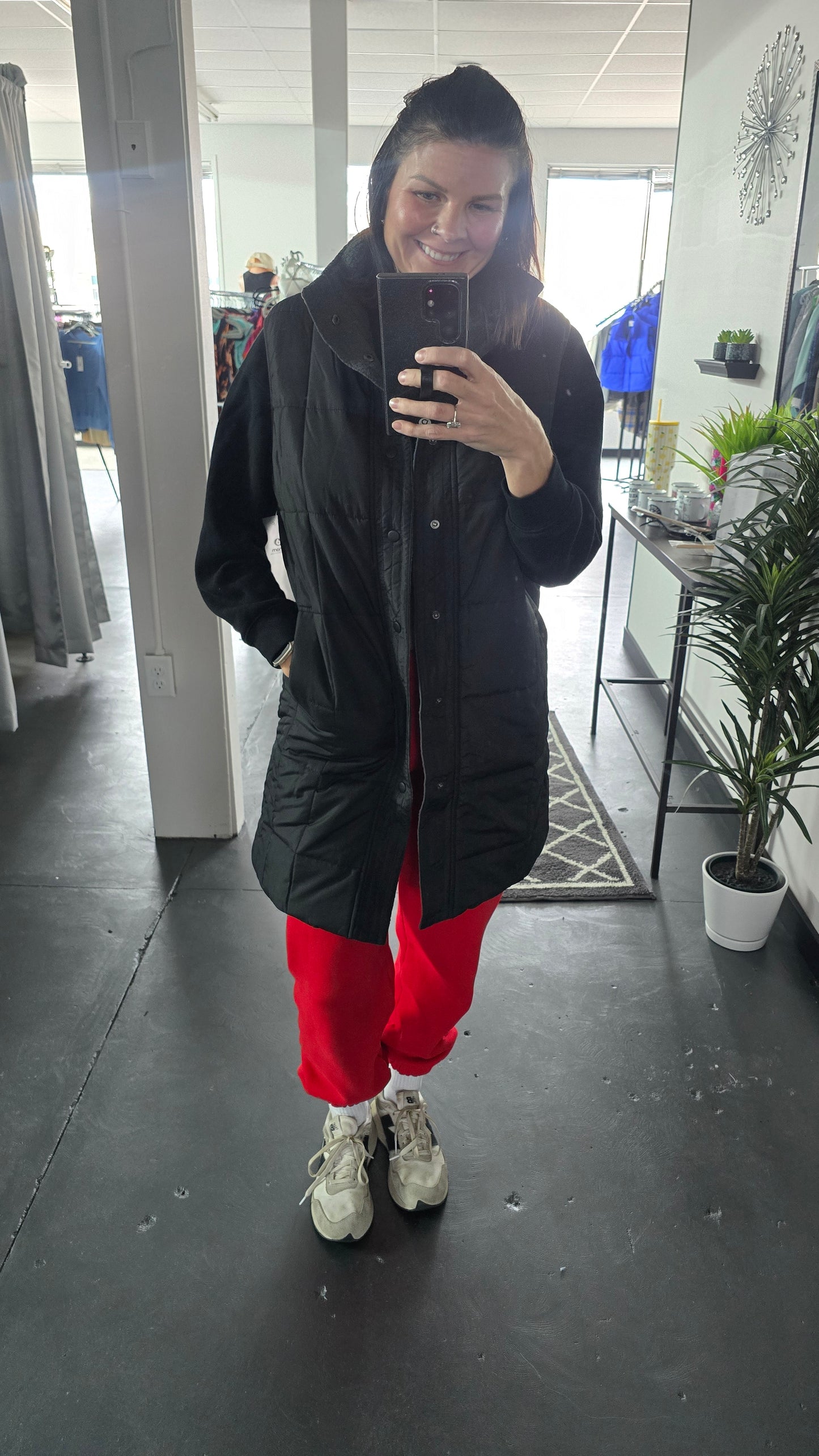 Sherpa- Lined Long Vest