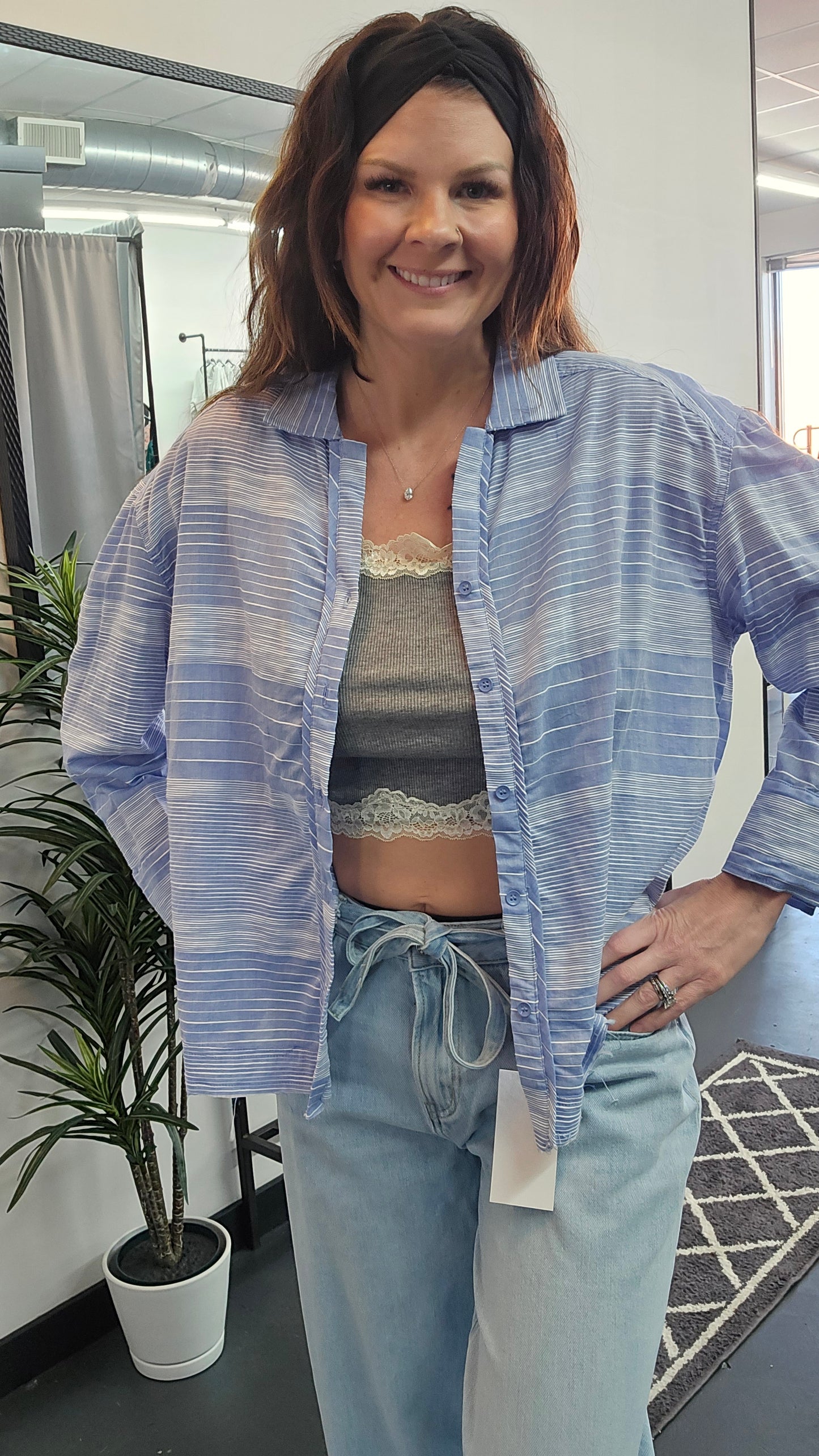 Soft Striped Cotton Shirt