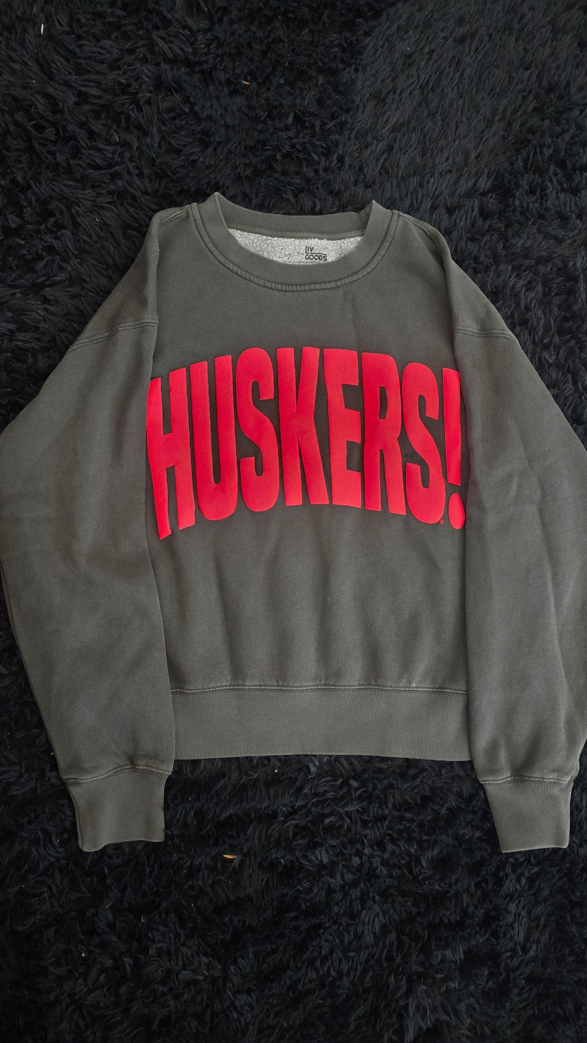 Nebraska Red Puff Sweatshirt
