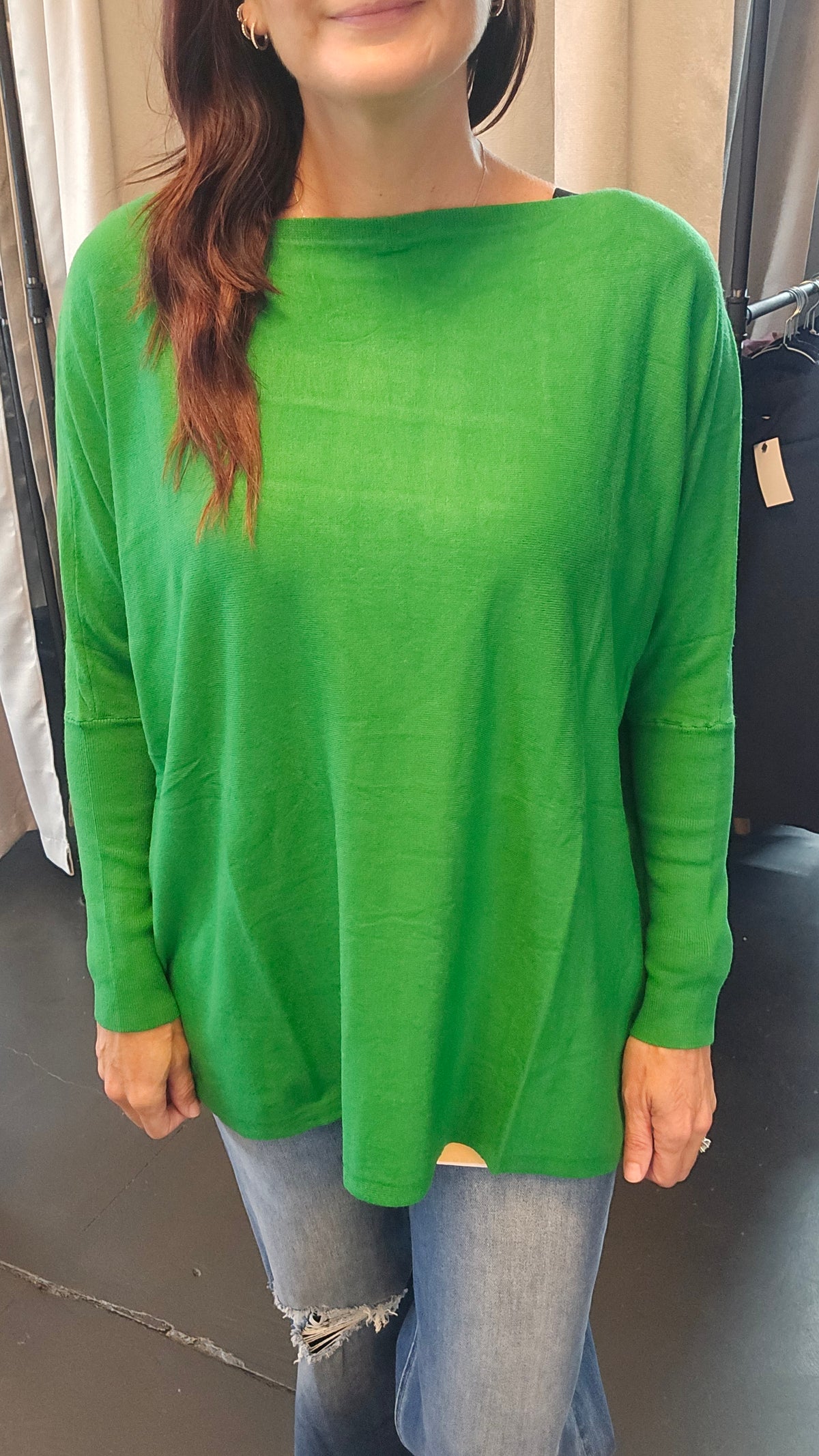 Flowy Boat Neck Tunic