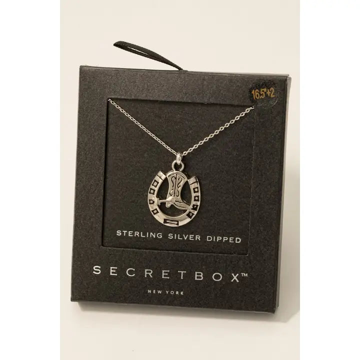 horseshoe boot Necklace