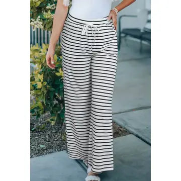 Striped Drawstring Pants