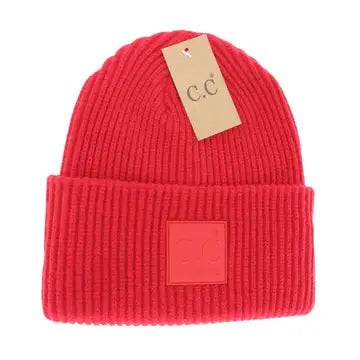 C.C Beanie Rubber Patch Stocking Hat
