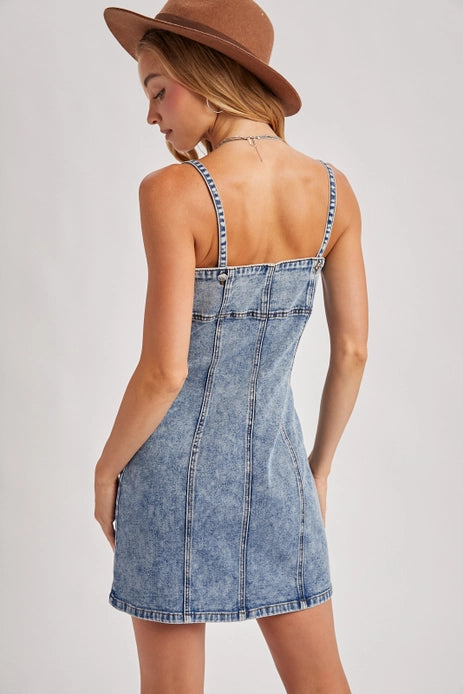 Denim Button down Mini Dress
