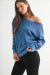 Chunky Waffle Boat Neck Sweater