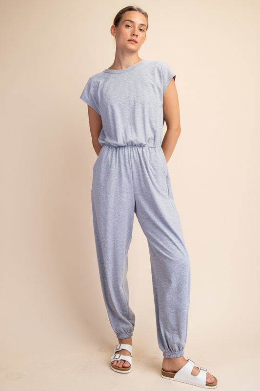 Cotton Open back Jumpsuit