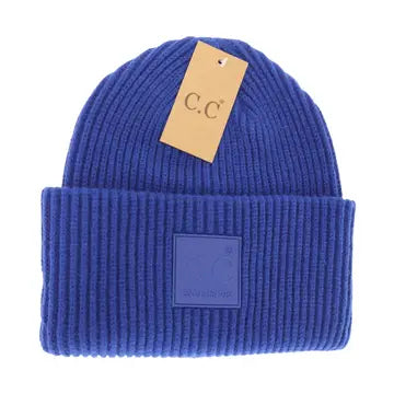 C.C Beanie Rubber Patch Stocking Hat