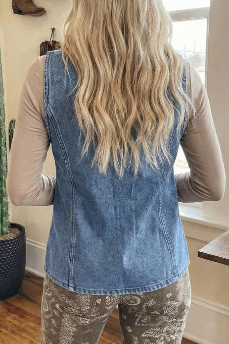 Western Button Down Vest