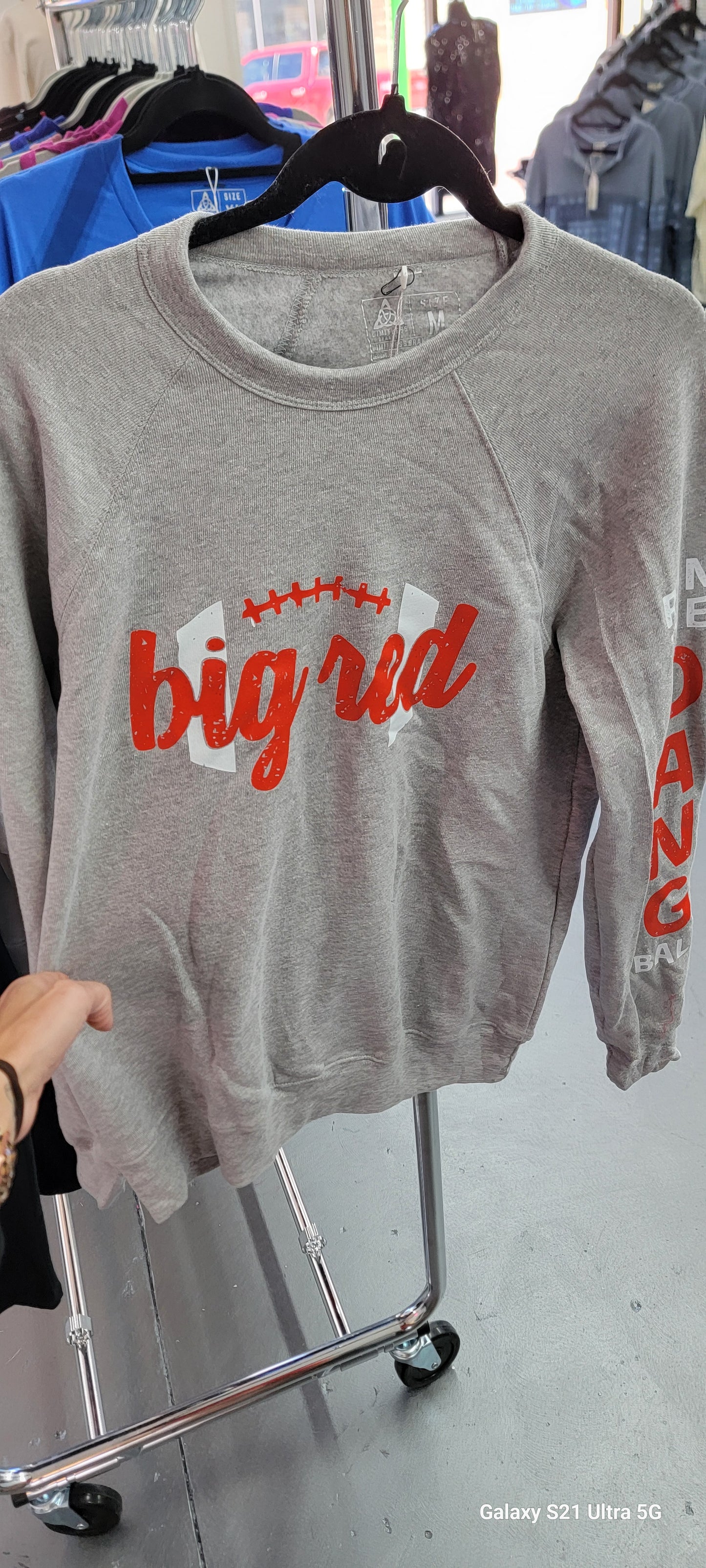 Go Big Red- Run the Dang ball- sweatshirt