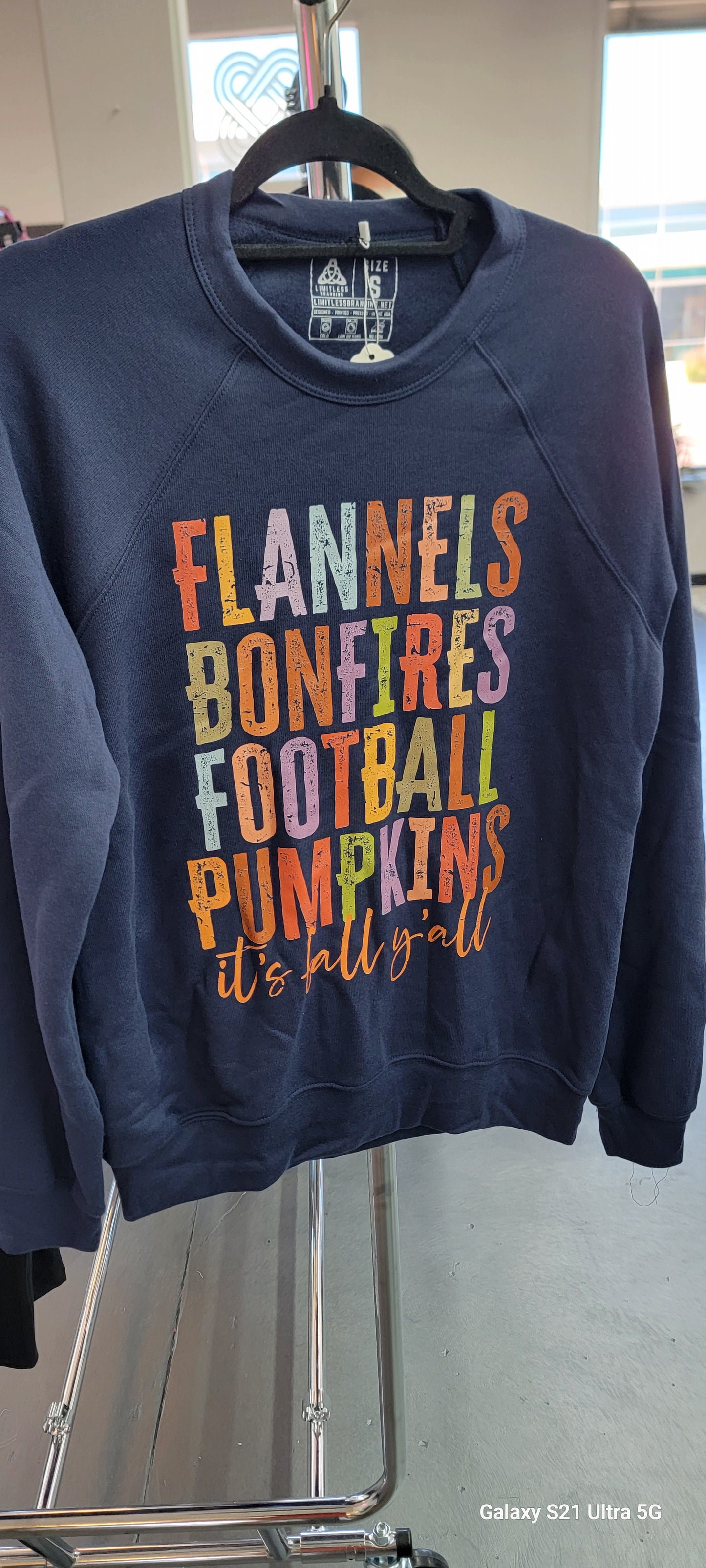 Flannel, Bonfires, fall Sweatshirt