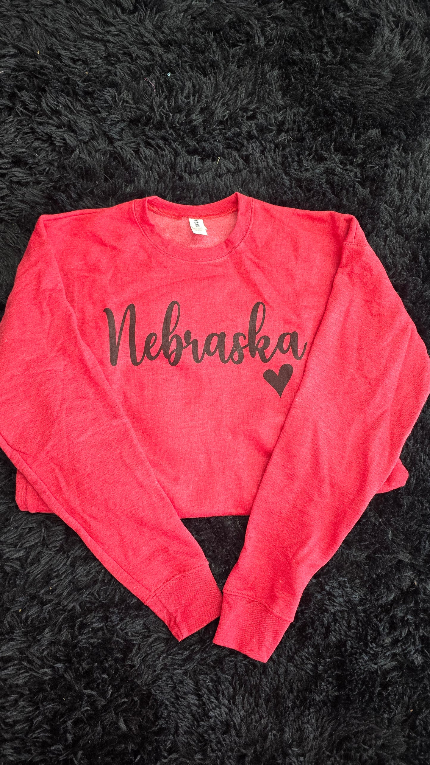 Nebraska Red heart Sweatshirt