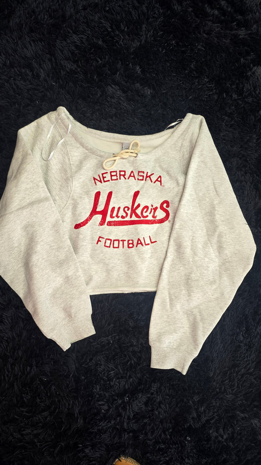NE tie off Shoulder Sweatshirt