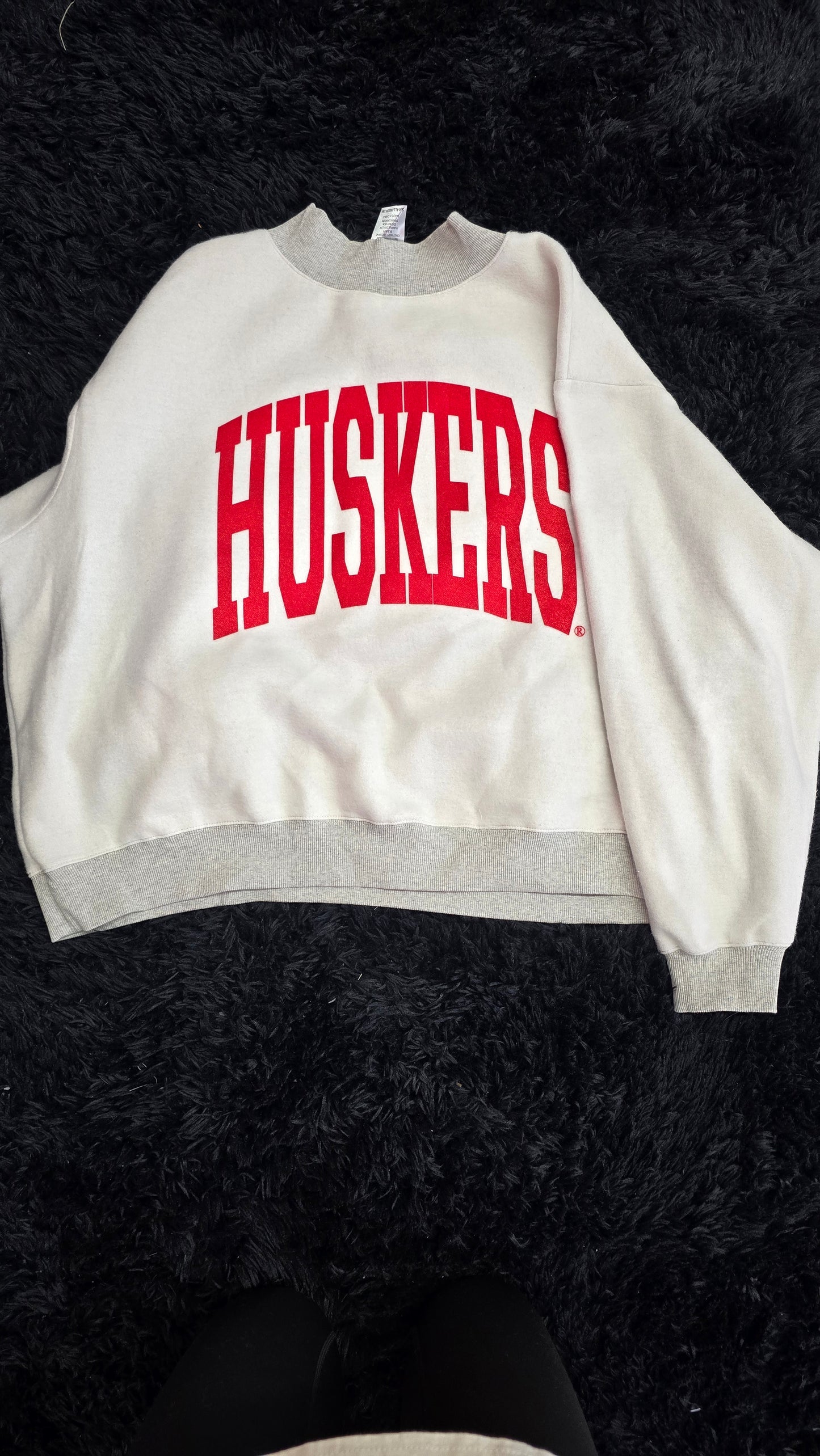 Nebraska Reversible Mock Neck Sweatshirt