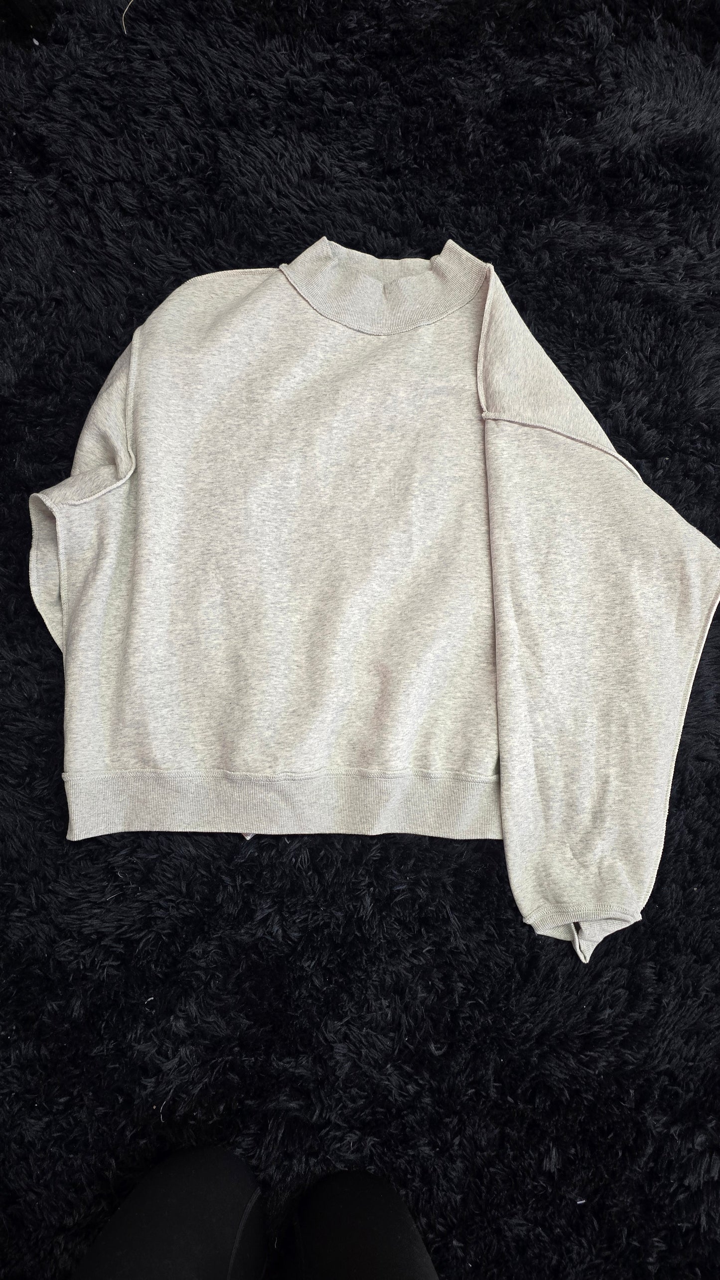 Nebraska Reversible Mock Neck Sweatshirt