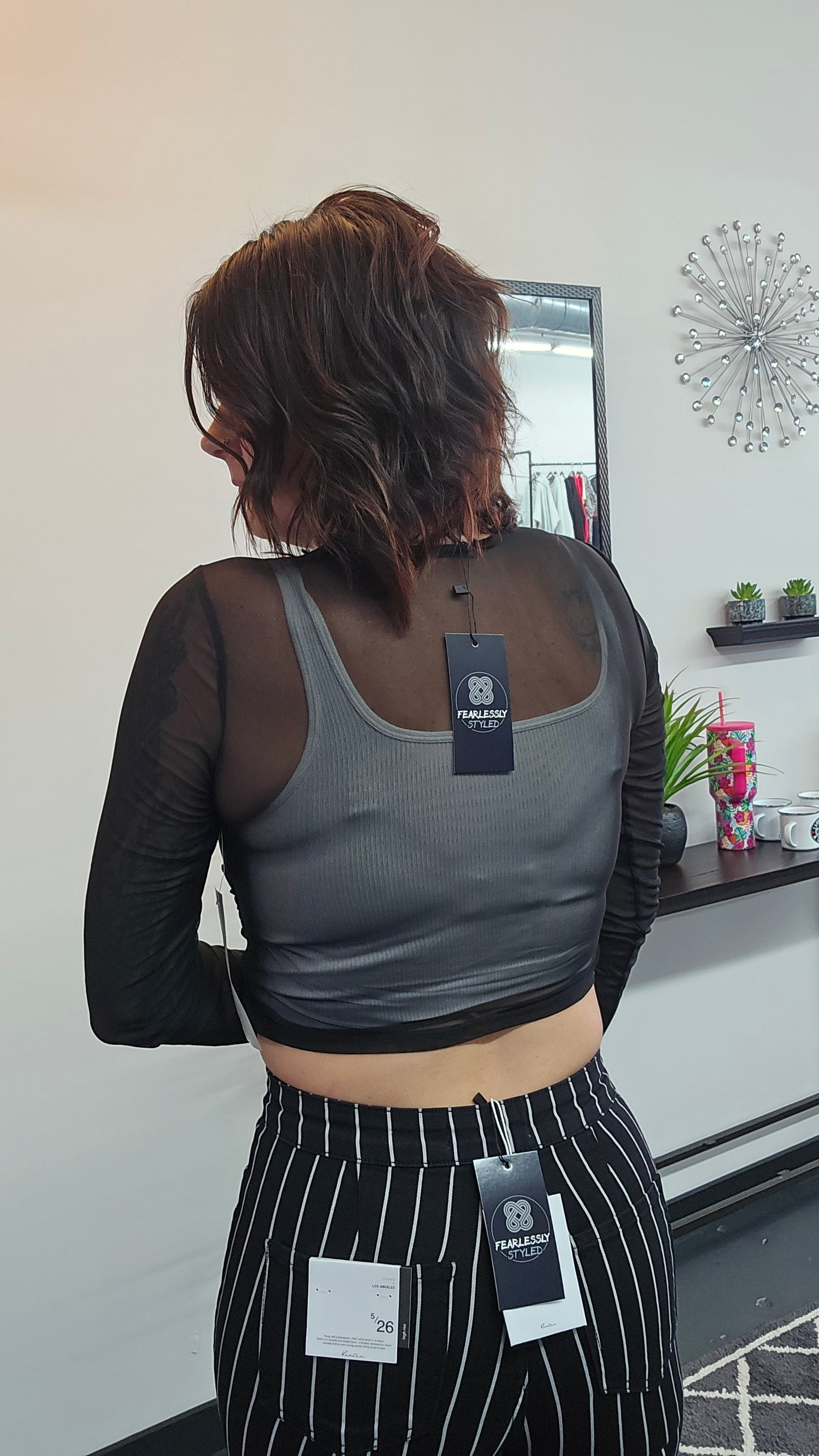 Elegance Sheer Mesh Top