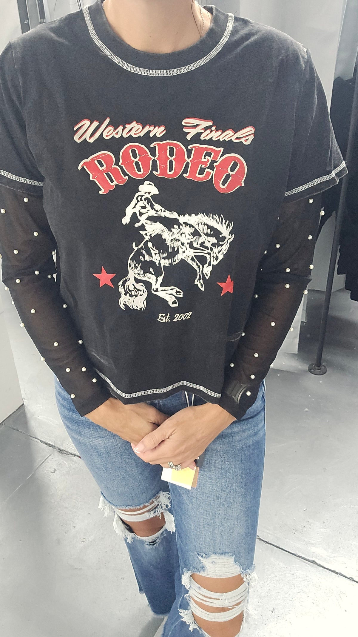 Rodeo Contrast Mesh Top