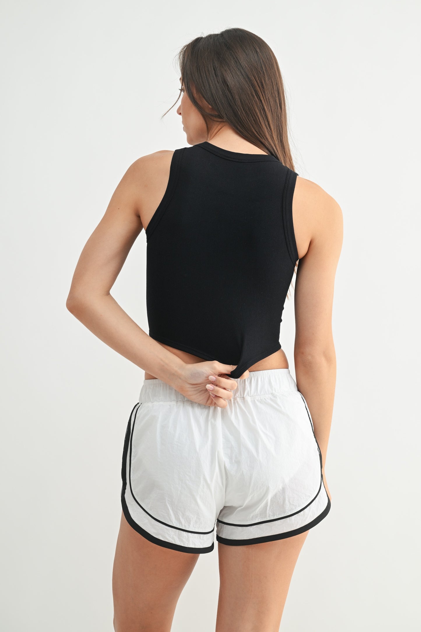 Seamless muscle tank- cropped