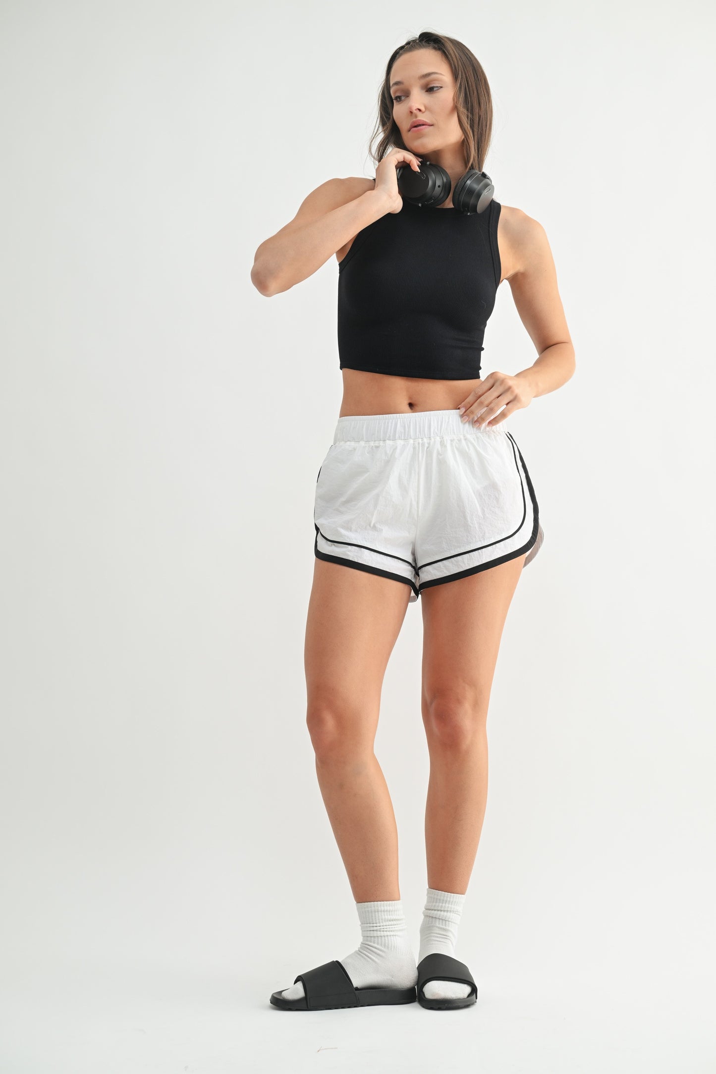Seamless muscle tank- cropped