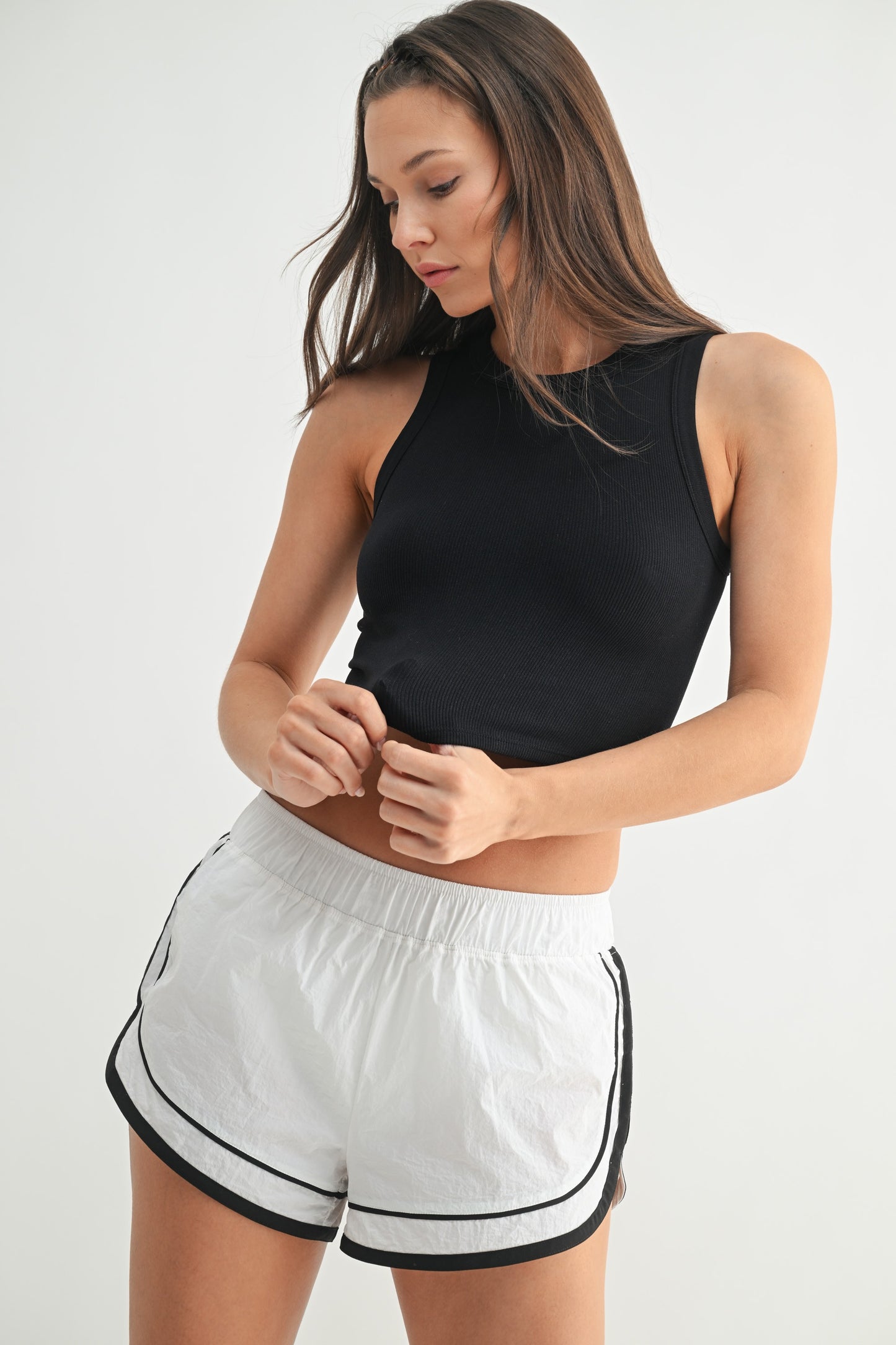Seamless muscle tank- cropped