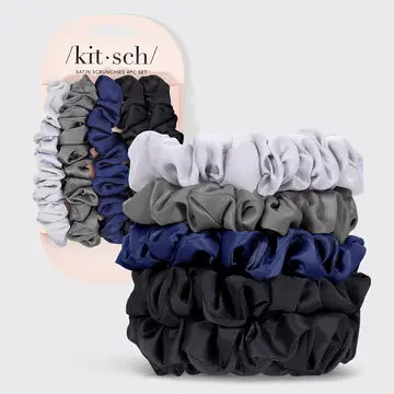Kit-sch- Petite 5 PCS Satin Scrunchies