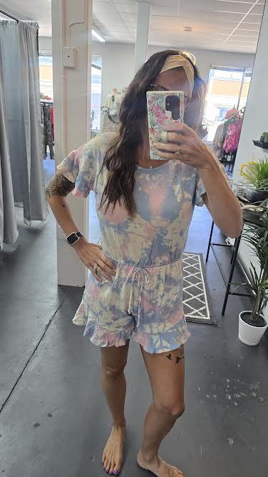 Ruffle Hem Romper