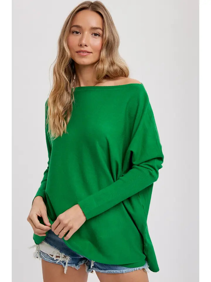 Flowy Boat Neck Tunic