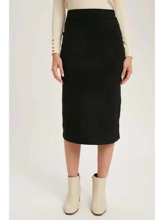 H Line Midi Sweater Skirt