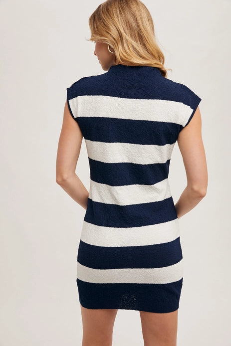 Mock Neck Body Con Dress