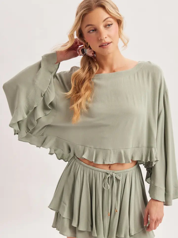Tiered Ruffle Shorts