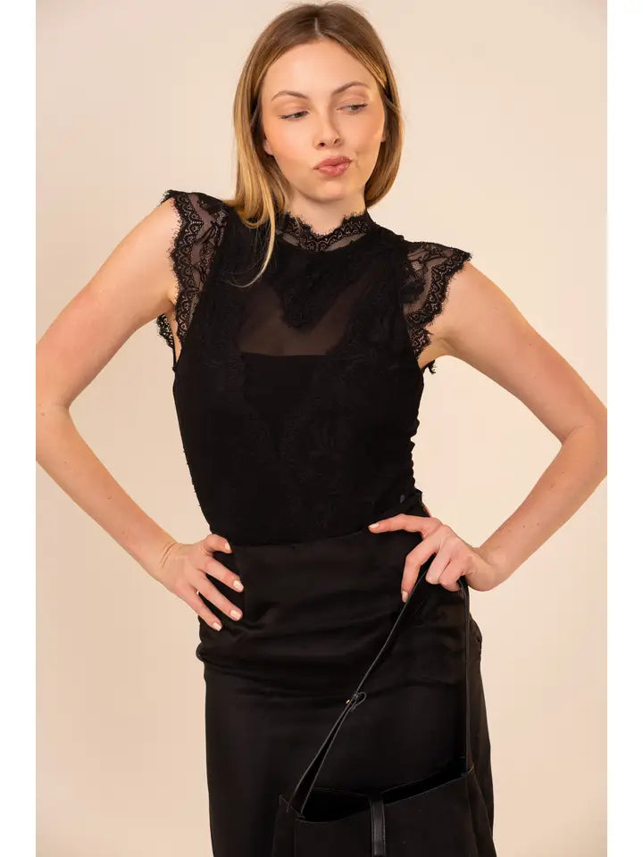 Mesh Lace Bodysuit