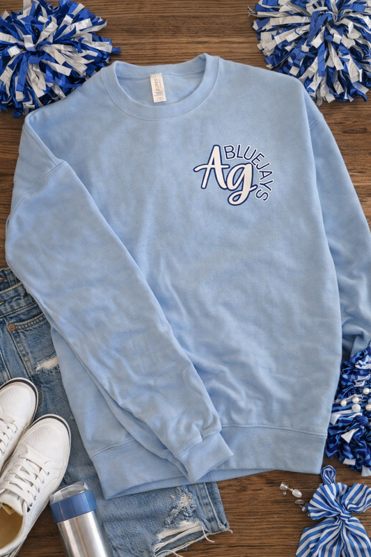 Light Blue AG Crewneck
