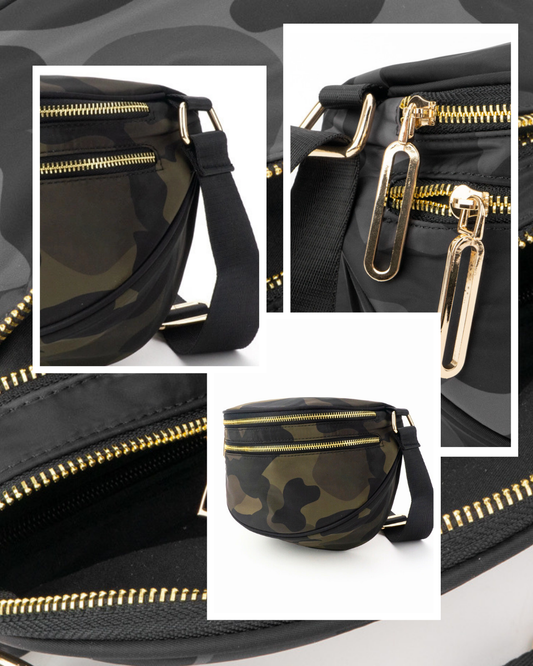 The Samantha- Double Zippered Sling bag