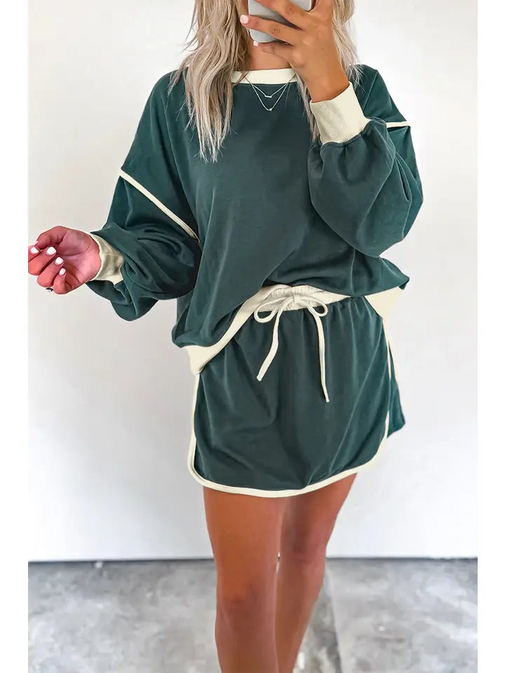 Color Contrast Skort set