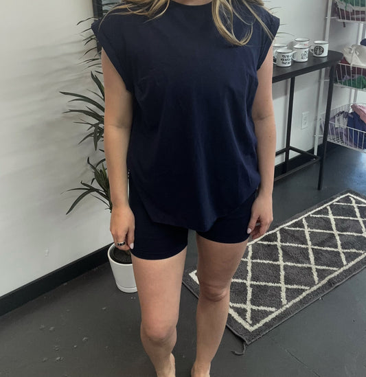 Two Piece Biker short Set