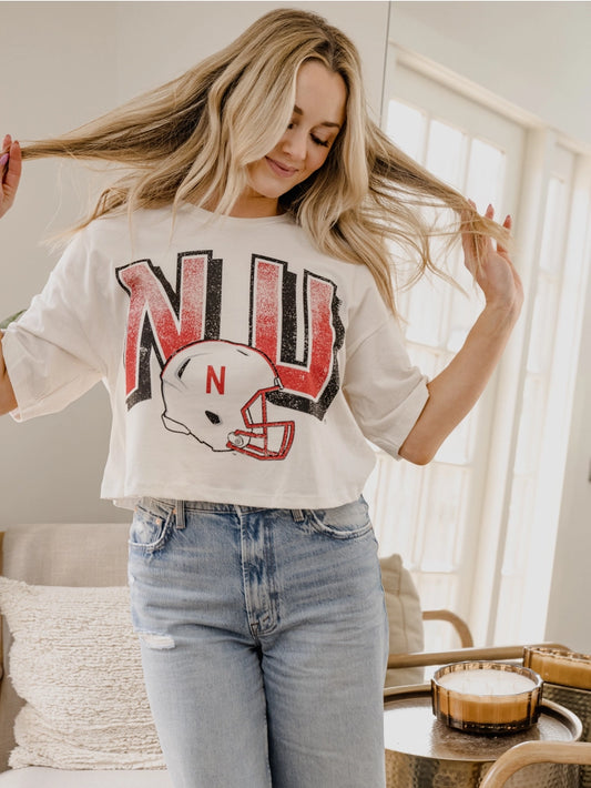 NU long cropped T-shirt