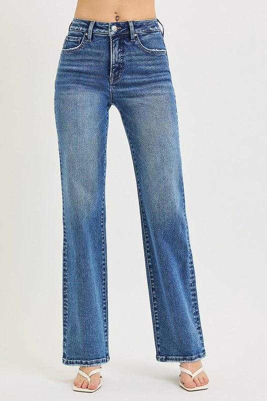 High Rise Straight Leg Jean