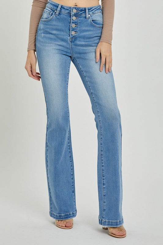 Risen- Button down fly bootcut jeans