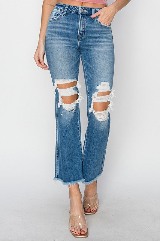 Medium- Mid Rise Crop Flare