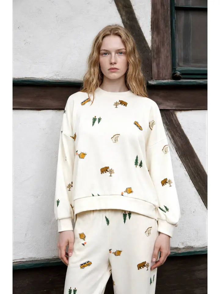 Camping Crewneck Sweatshirt
