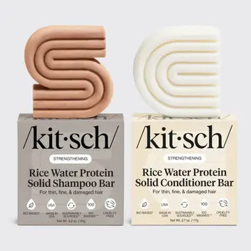 Kit-sch- Bar Shampoo/conditioner- Rice water Protein