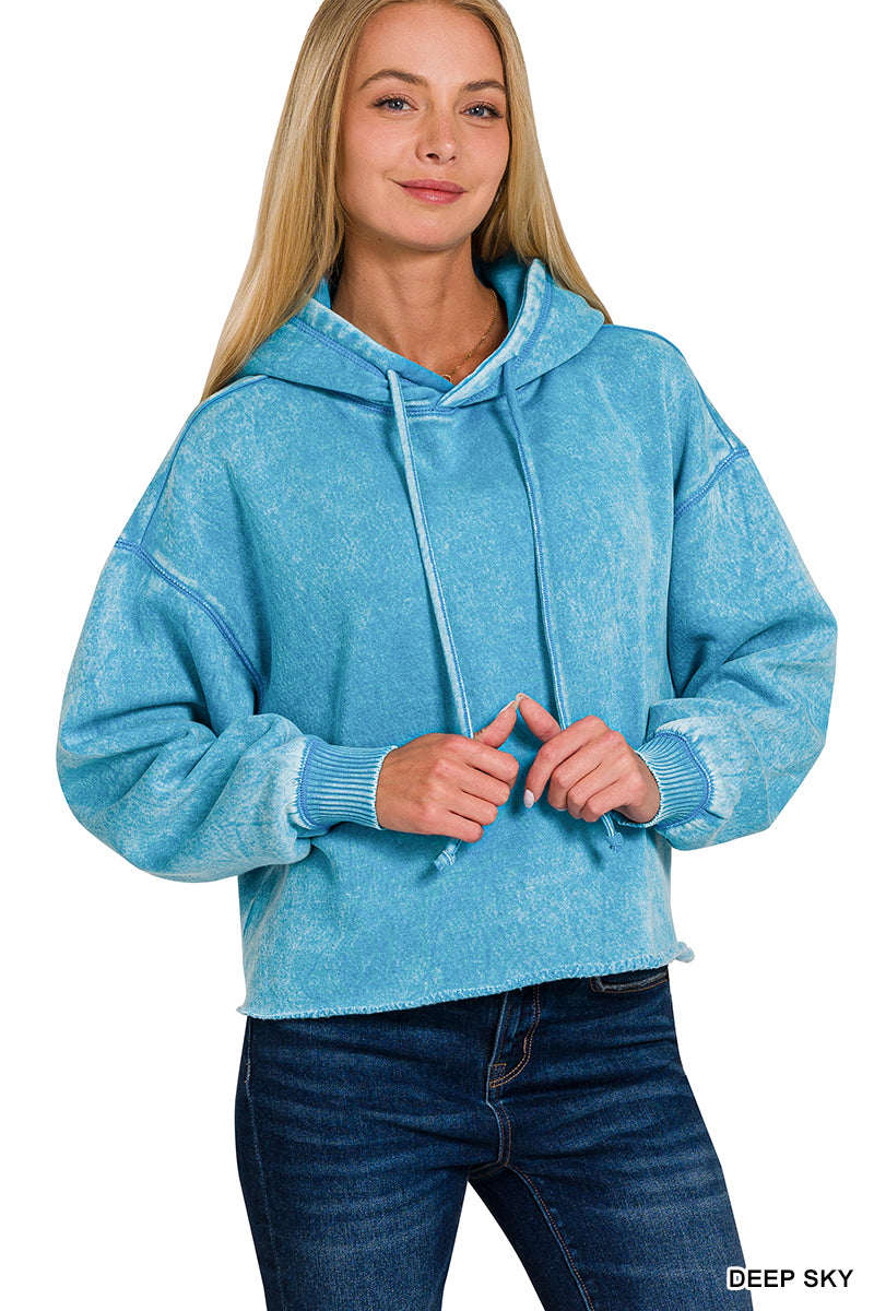 Cropped Hooded Sweatshirt