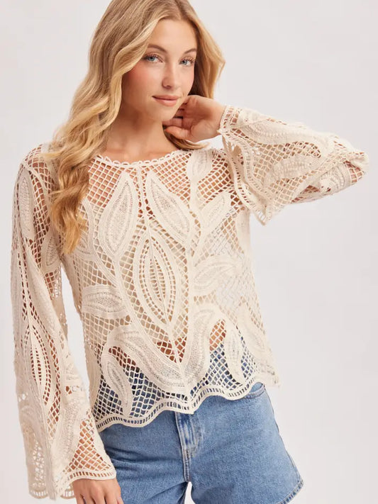 Crochet Long sleeve top