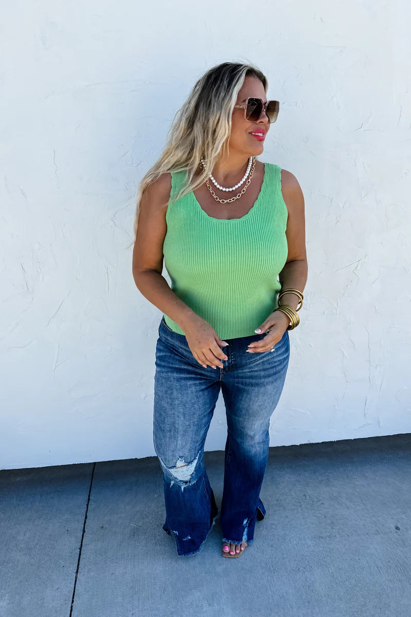 Lilian Scalloped Tank Top