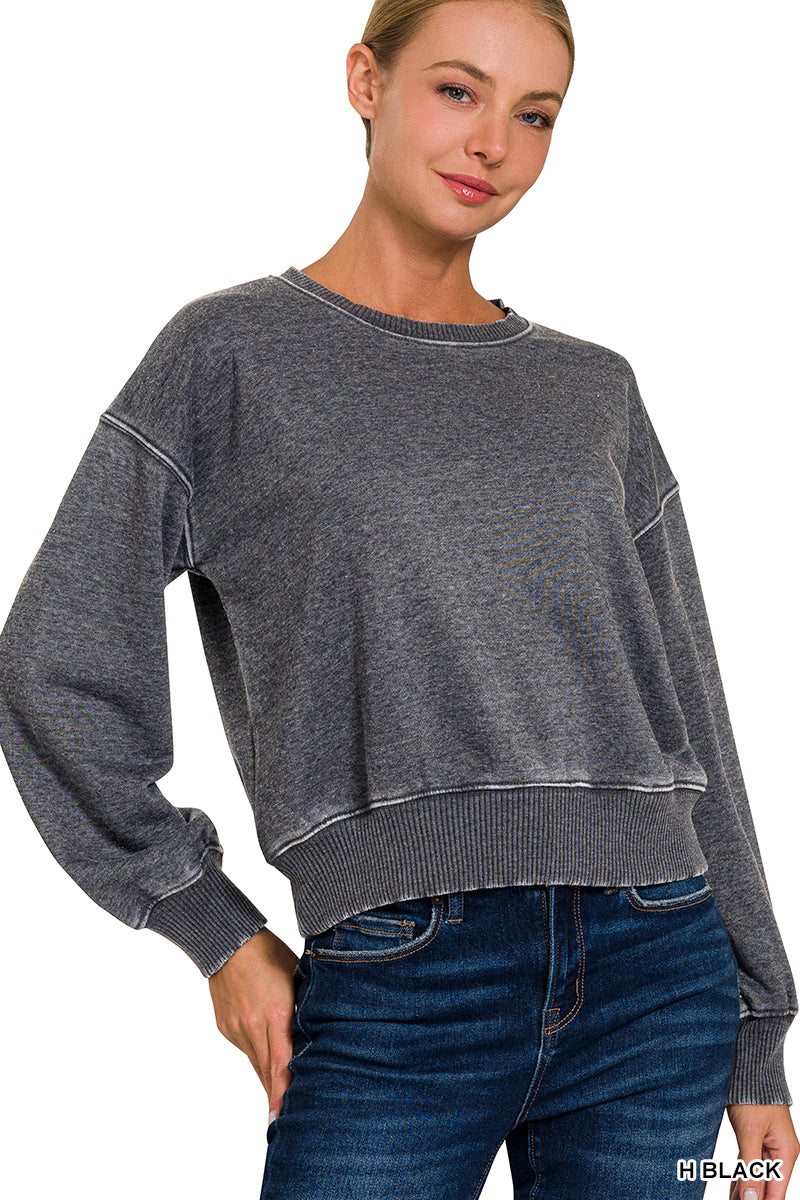 Cropped Crew Sweatshirt