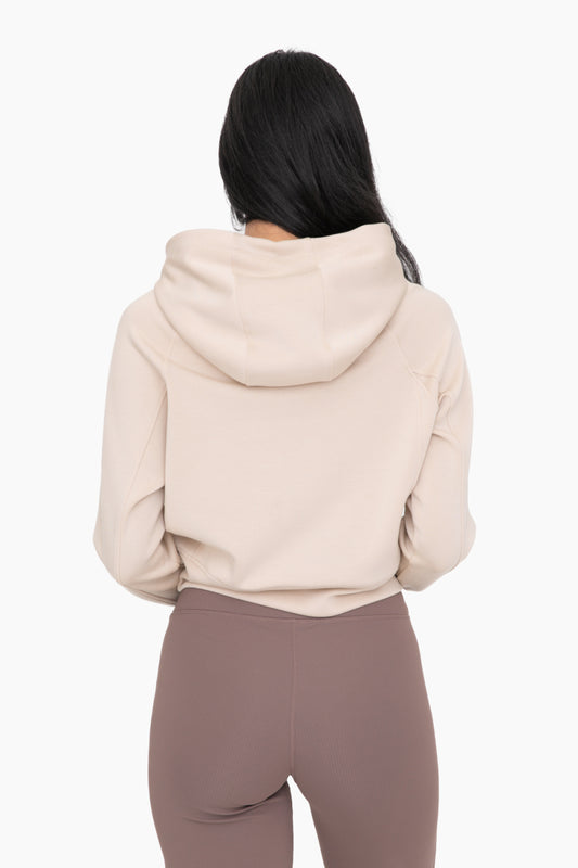 Cropped Hooded Pullover