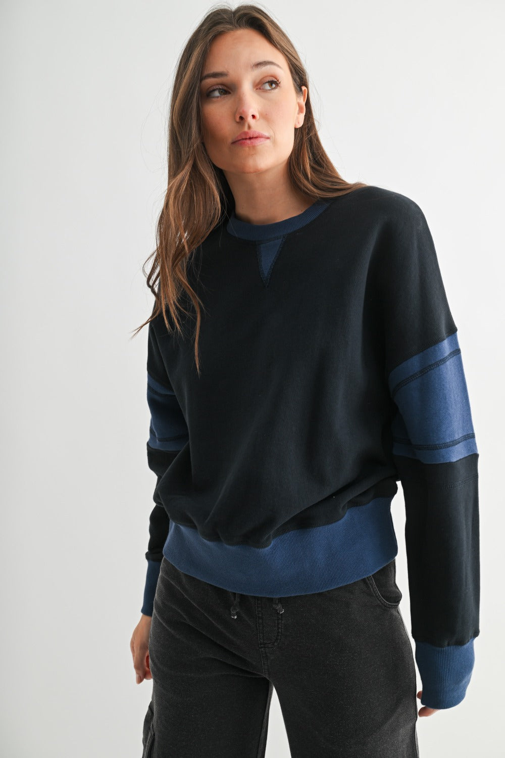 Varsity Colorblock Crewneck